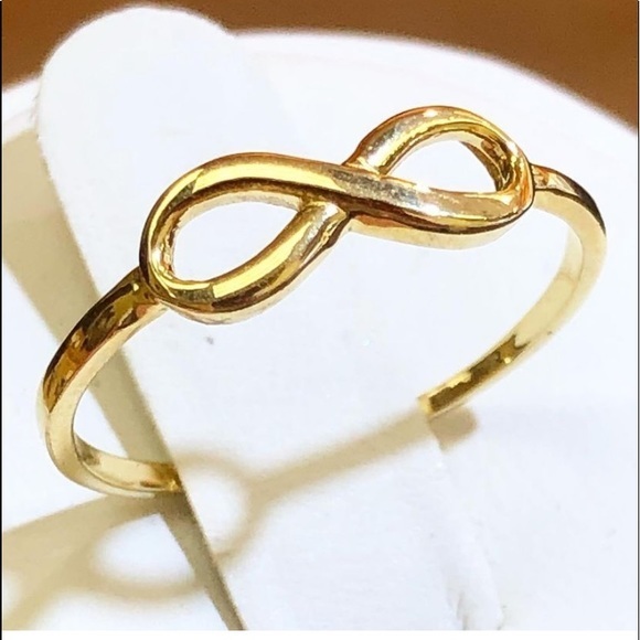 14k Yellow Gold Infinity Ring Band 3 4 5 6 7 8 9